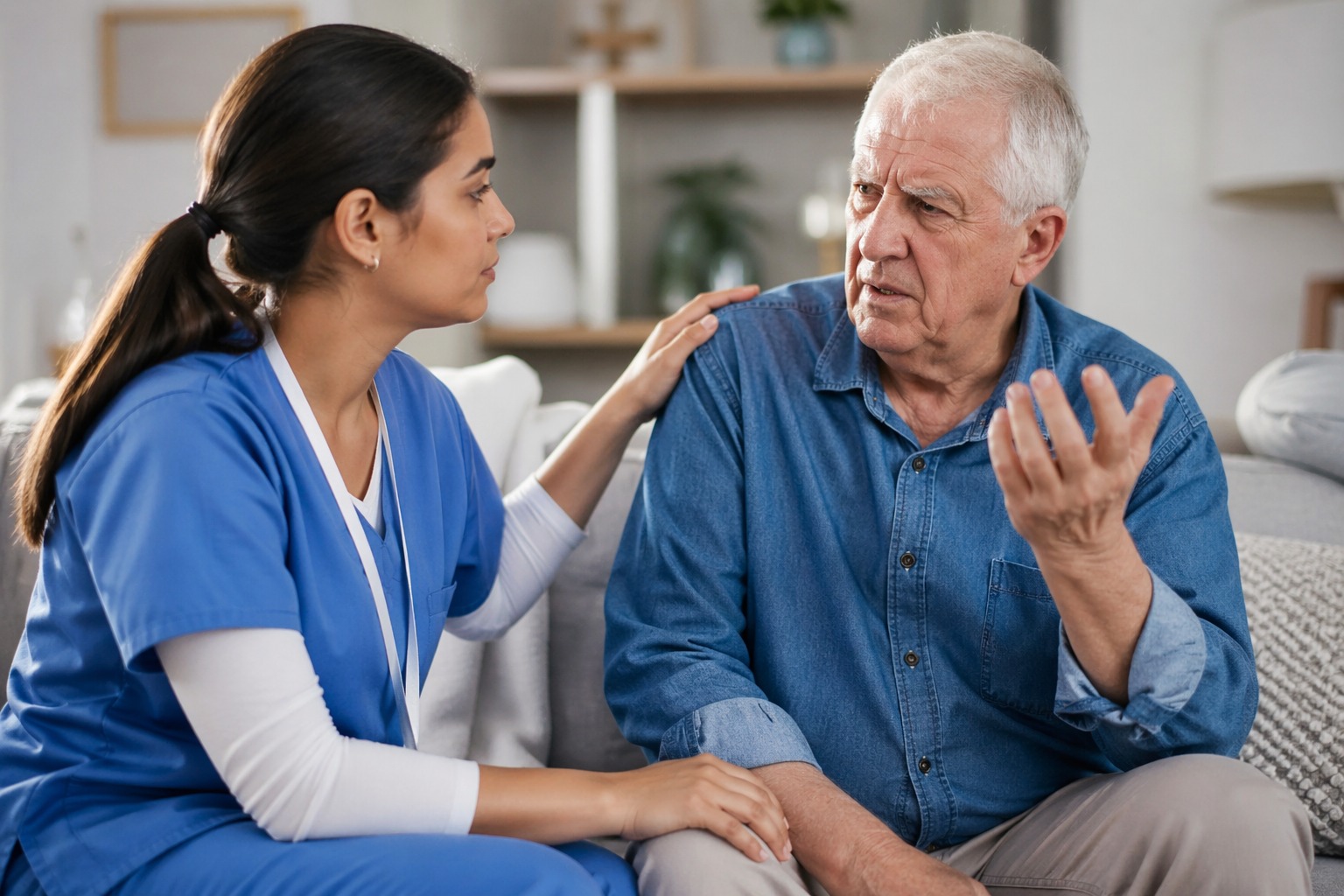 handle difficult patients in care settings
